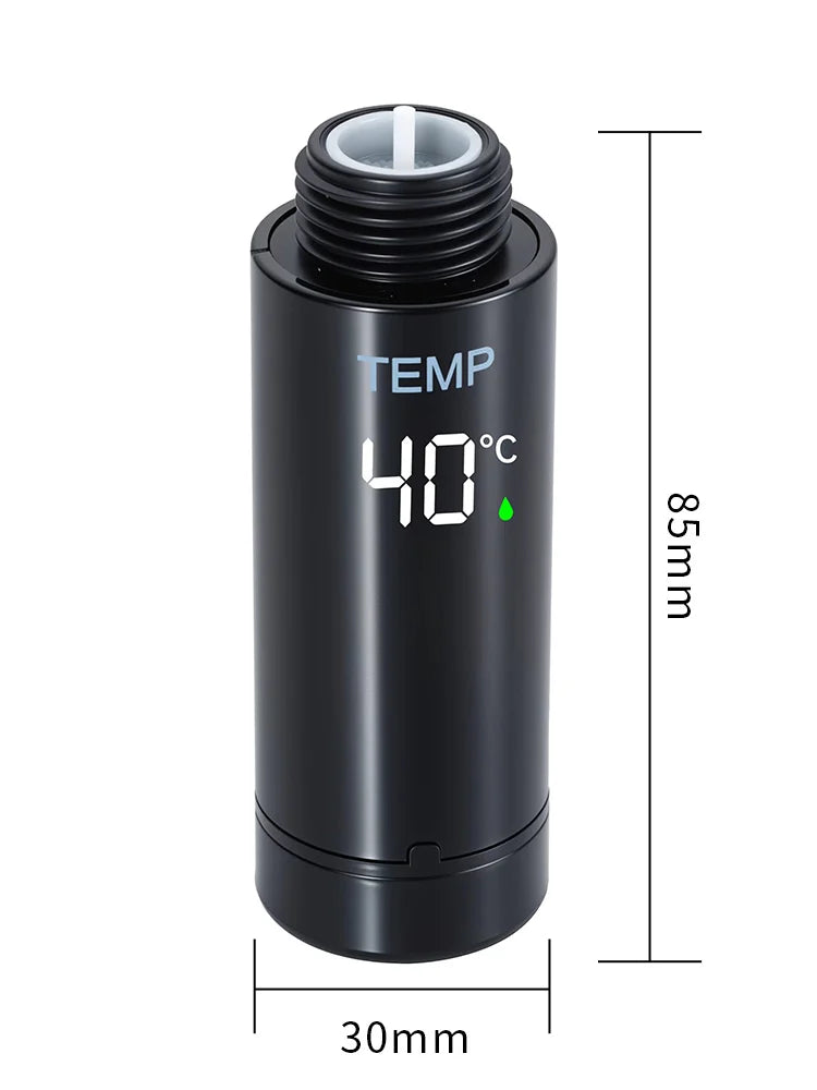 Temperature Display Pull-Out Kitchen Faucet Sprayer Head