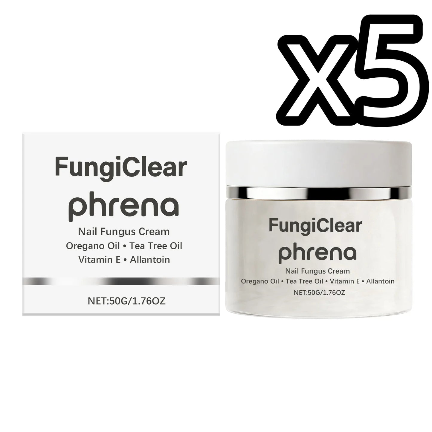 Plant Extract Nail Care Cream Deep Penetrate Nourish Nails Repair Damaged Surface Reduce Cracks Daily Care Nails Fungus Creams Peaceful Pleasures Health and Wellness 50g Boxed x 5