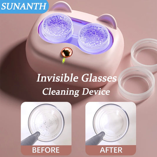 Ultrasonic Contact Lens Cleaner | Portable High-Frequency Lens Cleaning Device Peaceful Pleasures Health and Wellness