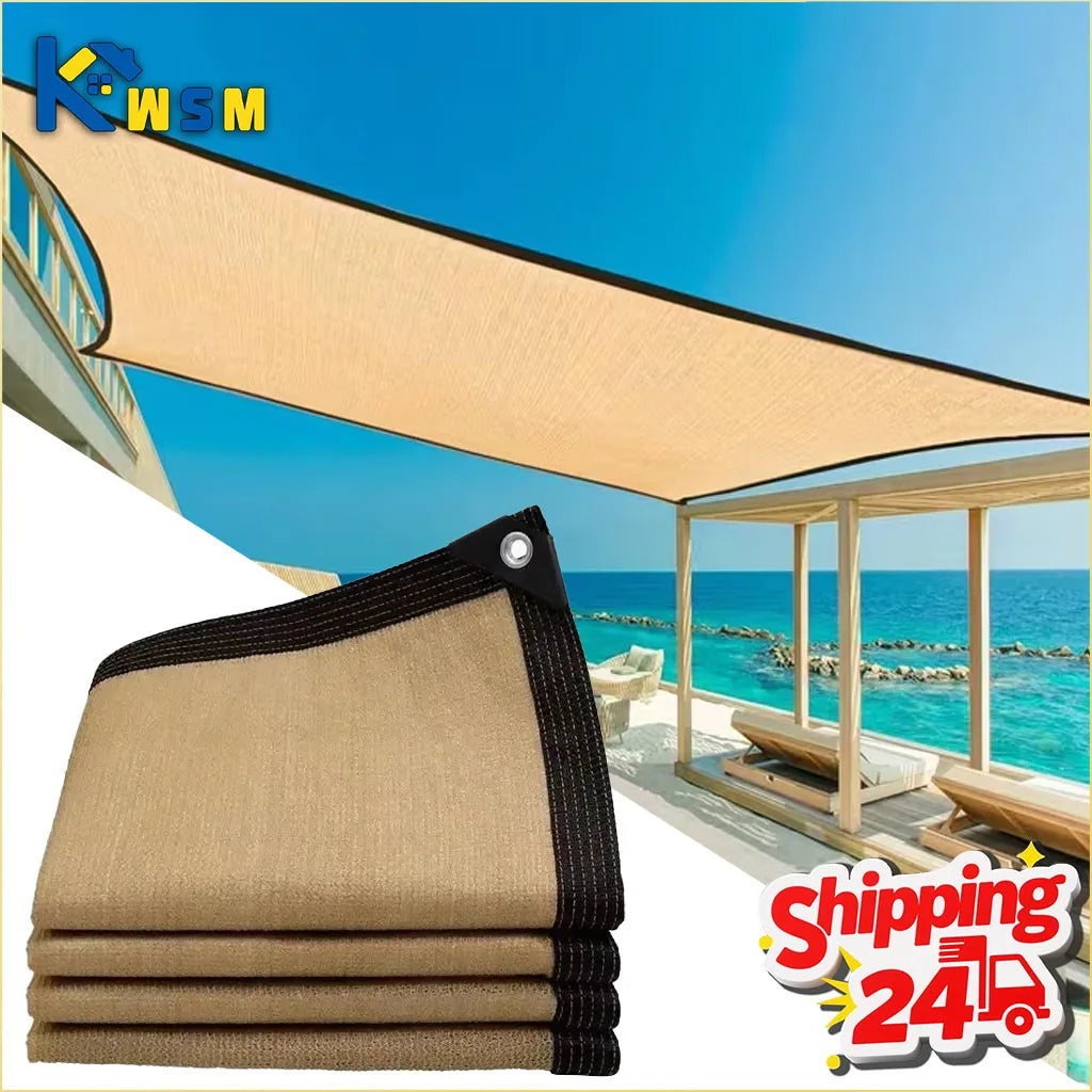 HDPE Sun Shade Net 2x2m 2x4m | 90% UV Outdoor Shade Fabric