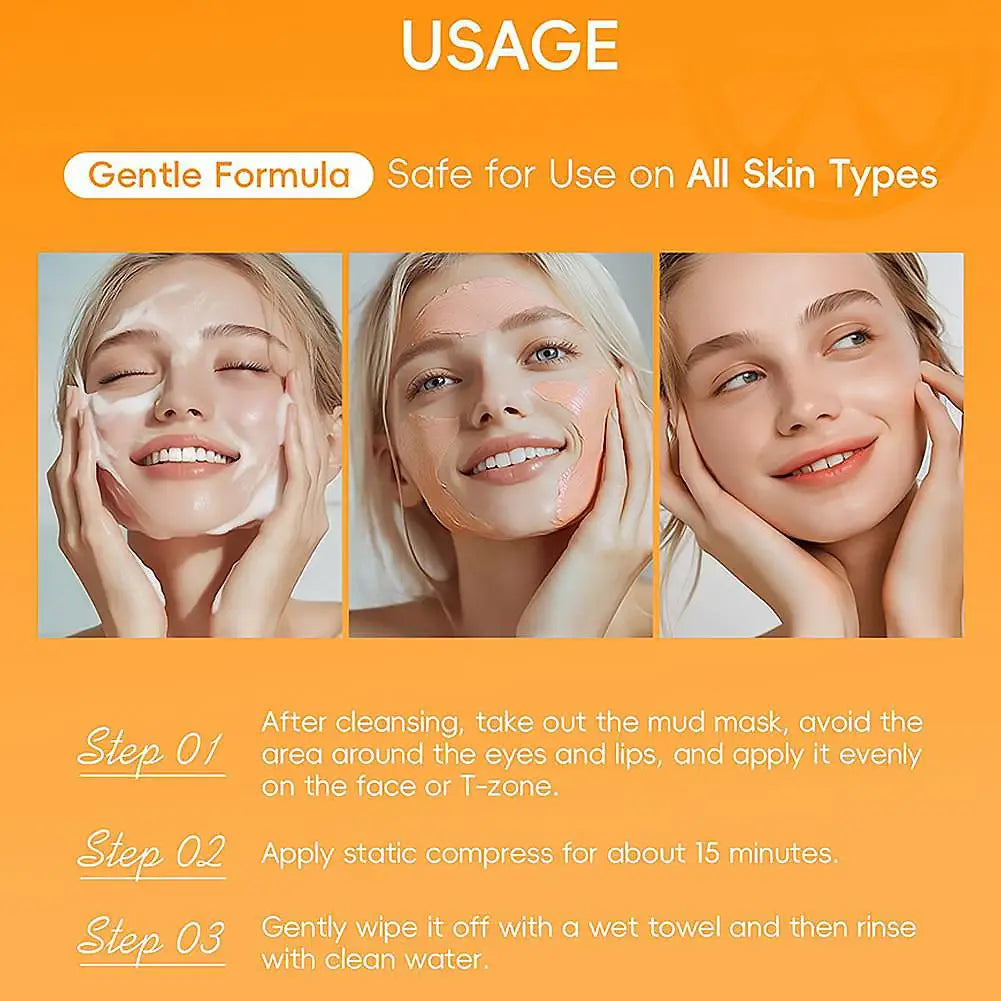 LAIKOU Mud Mask Deep Cleansing Remove Acne Oil Control Mask Hydrating Smooting Face Skin Balance Skin Tone Mud Mask for Women Peaceful Pleasures Health and Wellness