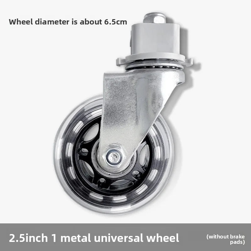 2" Mute Office Chair Caster Wheels – Heavy-Duty Rubber Swivel