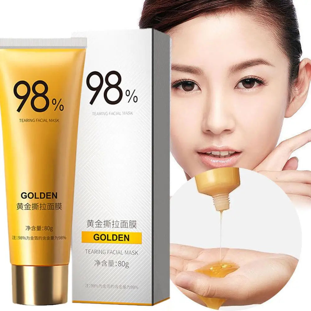 Gold Collagen Peel-Off Mask – Blackhead Removal & Pore Minimizer