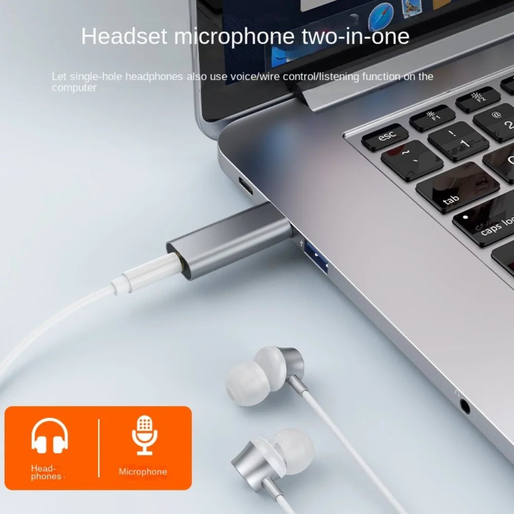USB To 3.5mm Headphone 3.5mm Adapter External Stereo-Sound Audio Earphone Jack Adapter Mini Portable Wired Headset Converter Peaceful Pleasures Health and Wellness