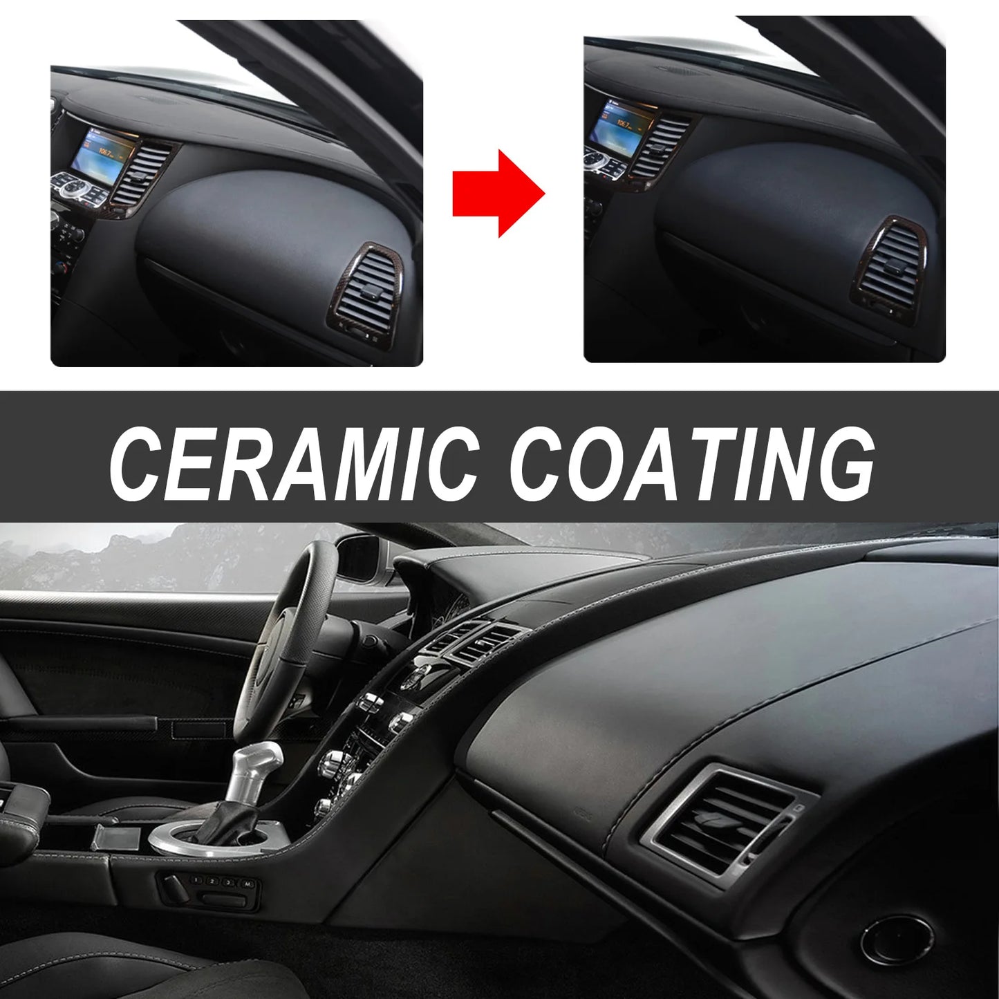 RayHong Car Ceramic Coating Plastic Restorer & Interior Detailer