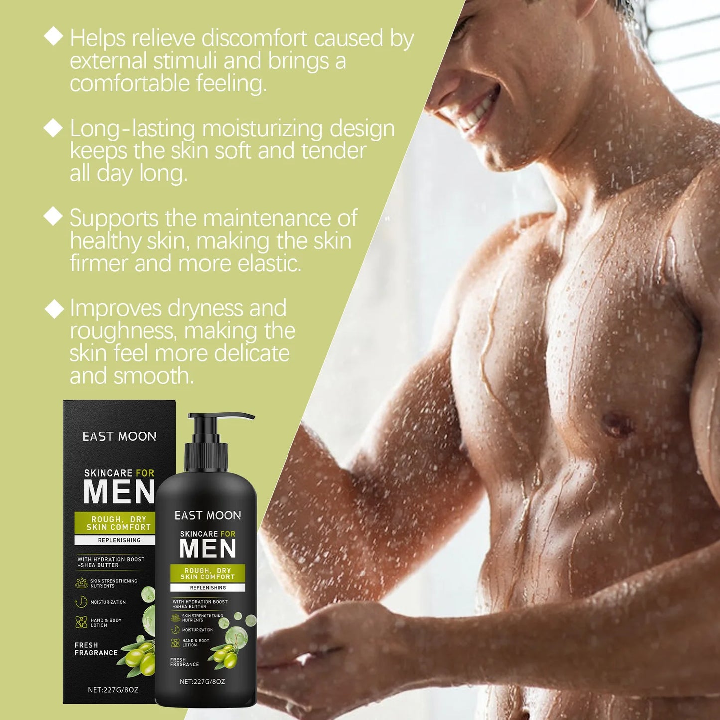 East Moon Men's Body Lotion – Moisturizing Nourishing Cream