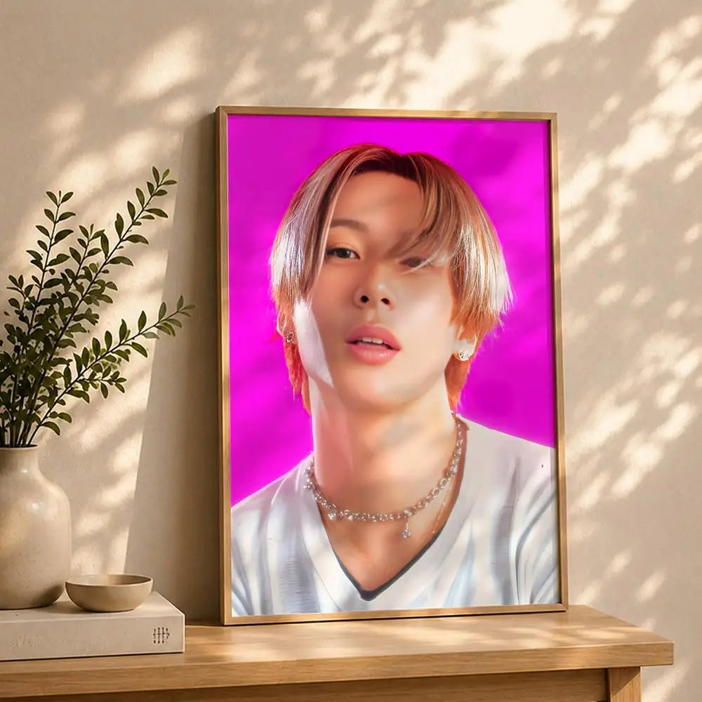 Kpop R-RIIZES Poster HD Self Adhesive Waterproof Wall Art Ideal for Home Office Dorm Bedroom Great Gift Peaceful Pleasures Health and Wellness White15 40X50cmNoframe