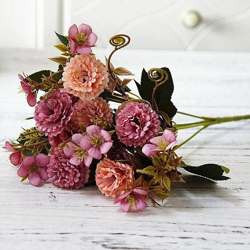 Silk Carnation Artificial Flowers for Wedding & Home Decor