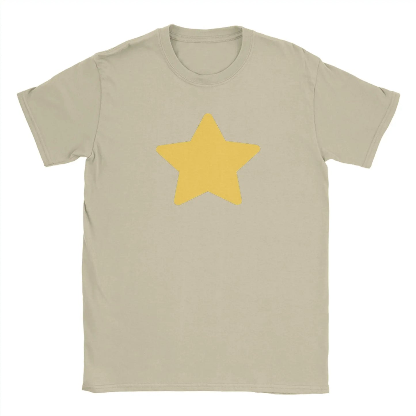 Stevens Universes Men's T Shirt Cartoon Novelty Tees Short Sleeve Crew Neck T-Shirts Pure Cotton Gift Idea Clothes Peaceful Pleasures Health and Wellness Khaki 6XL