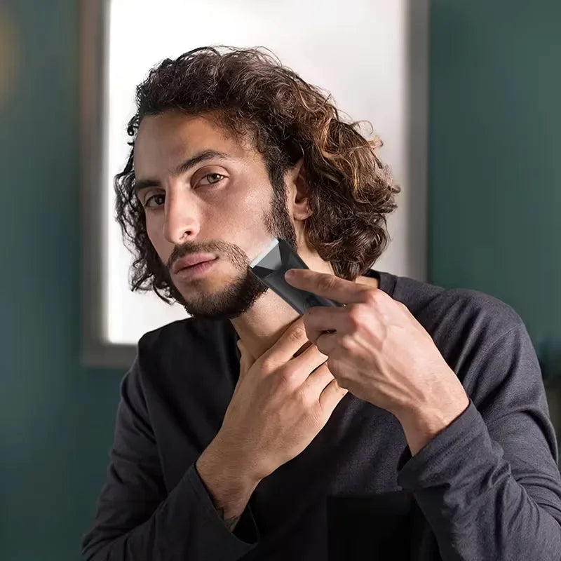 Men's All-In-One Electric Body Hair Trimmer & Beard Shaver
