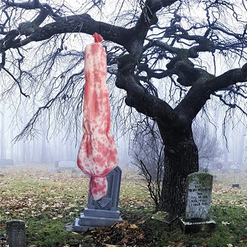 Y51A-Hot Inflatable Corpse Outdoor Scary Corpse In Bag Hallowmas Creepy Haunted House Prop Peaceful Pleasures Health and Wellness As Shown