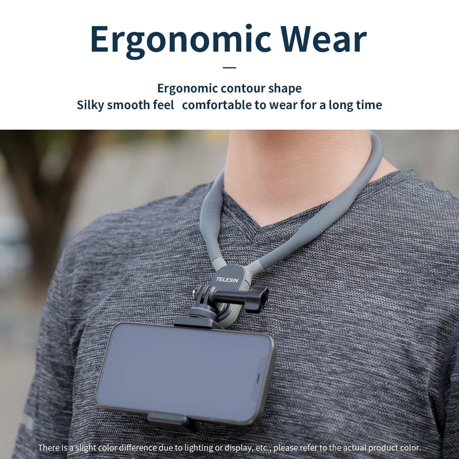 TELESIN Silicone Magnetic Neck Mount Quick Release Holder for GoPro Hero11 10 9 8 7 6 5 Insta360 DJI Osmo Action Phone Accessory Peaceful Pleasures Health and Wellness