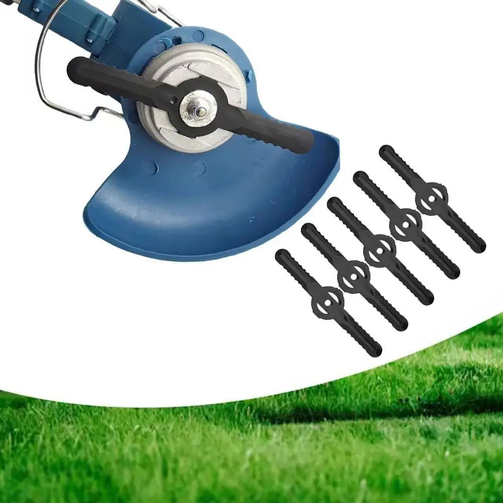 5Pcs Plastic Blade Set Cutter Replacement for Cordless Grass Trimmer Strimmer Garden Tools Peaceful Pleasures Health and Wellness