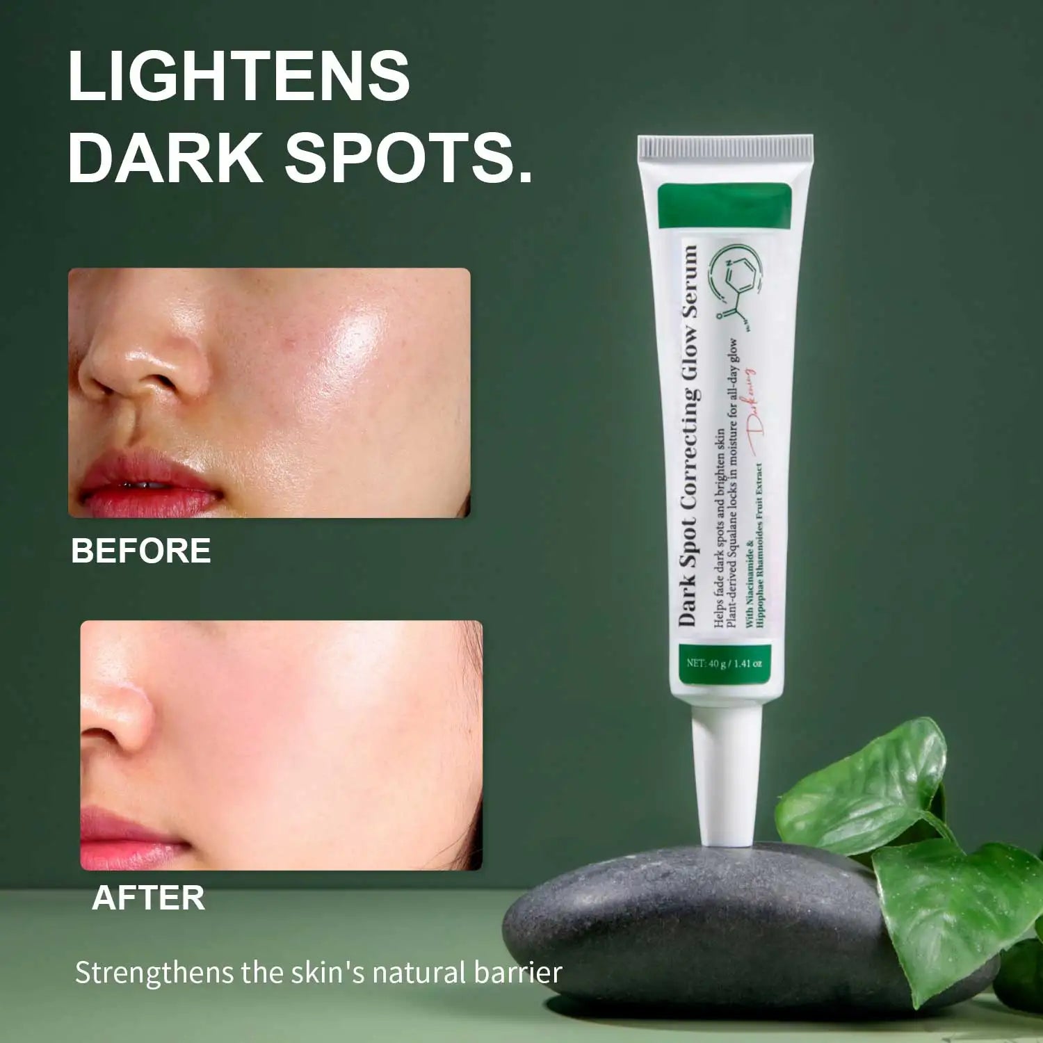 Dark Spot Correcting Glow Serum Brighten Skin Tone 5% Niacinamide Dark Spot Remover Skin Care Serum for Face 40g Peaceful Pleasures Health and Wellness