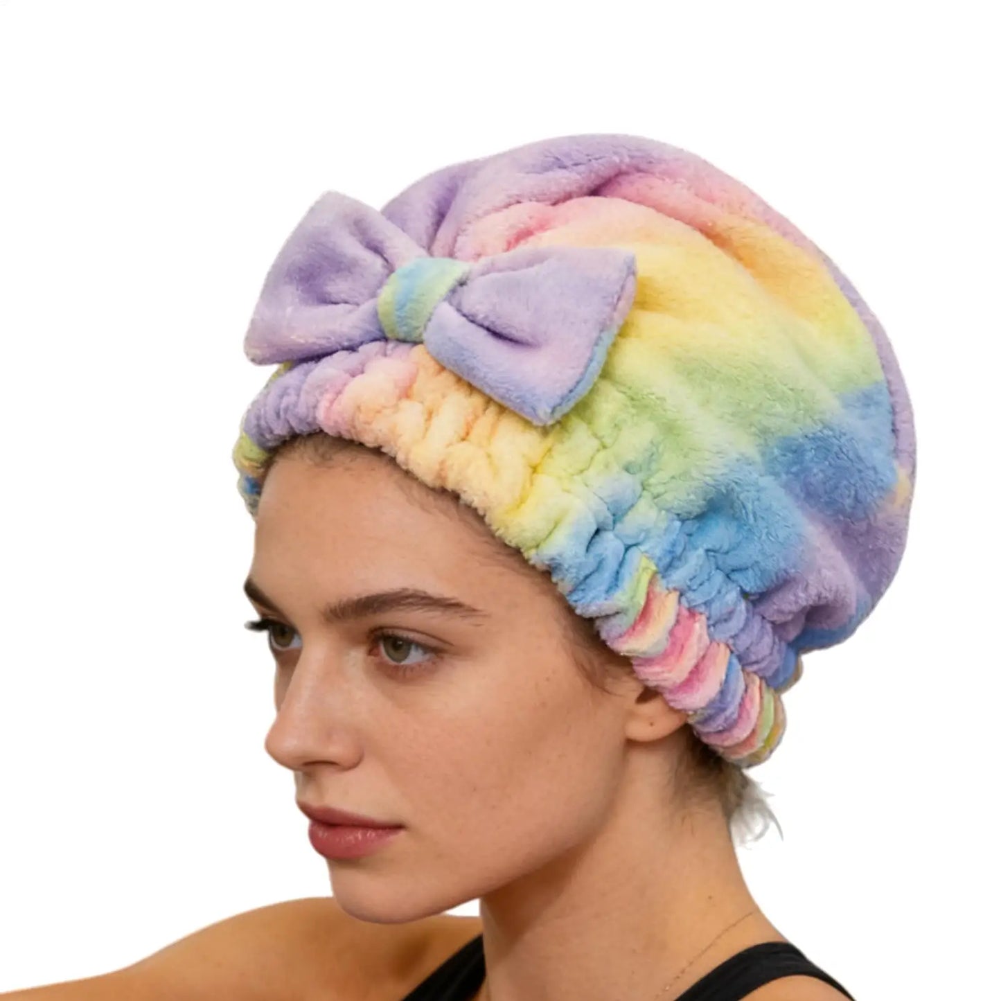 Coral Fleece Hair Towel Wrap – Quick-Dry & Frizz Control for Women Hair Towel Wrap Peaceful Pleasures Health and Wellness
