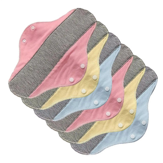 6-Pack Washable Cotton Panty Liners | Graphene Aseptic Tech Reusable Panty Liners Peaceful Pleasures Health and Wellness