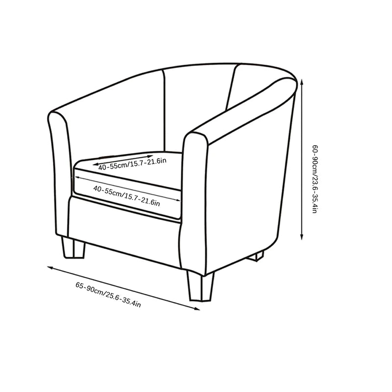 Elastic Armchair Slipcover | Spandex Club Sofa Cover
