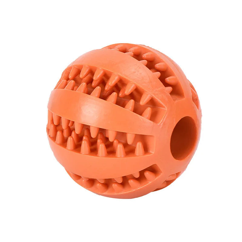 Pet Dog Toy Self-Entertainment Boredom Relief Molar Teeth Leak Food Ball Bite-Resistant Puppy Hide Watermelon Outdoor Dogs Fun Peaceful Pleasures Health and Wellness orange 7cm