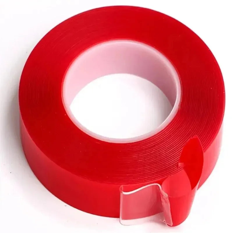 Heavy Duty Nano Double-Sided Tape – Clear, Washable & Reusable