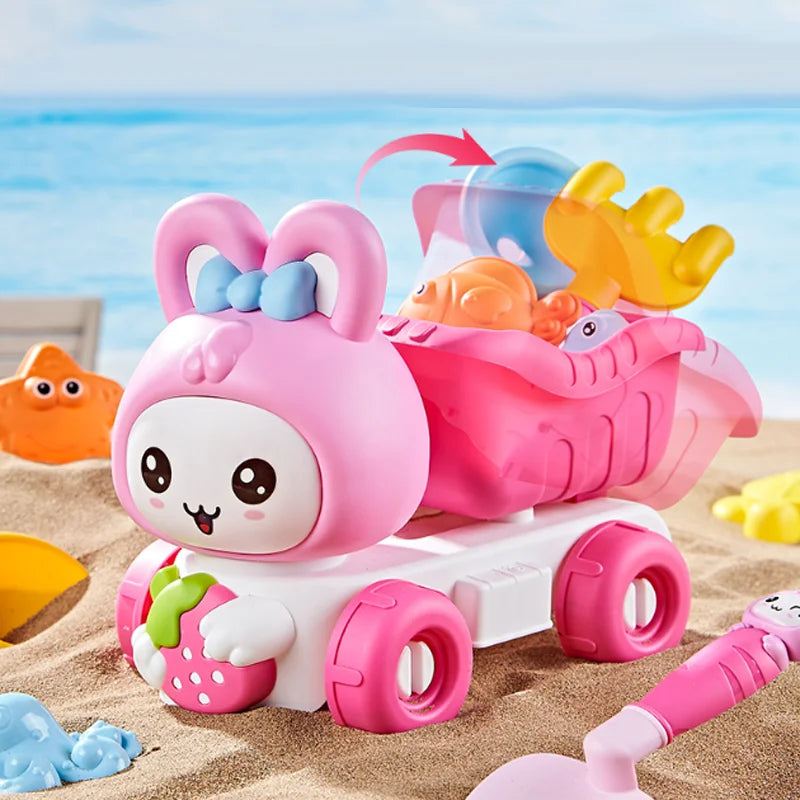 Kids Beach Sand Toys Set – Shovel, Rake & Animal Molds 30PC