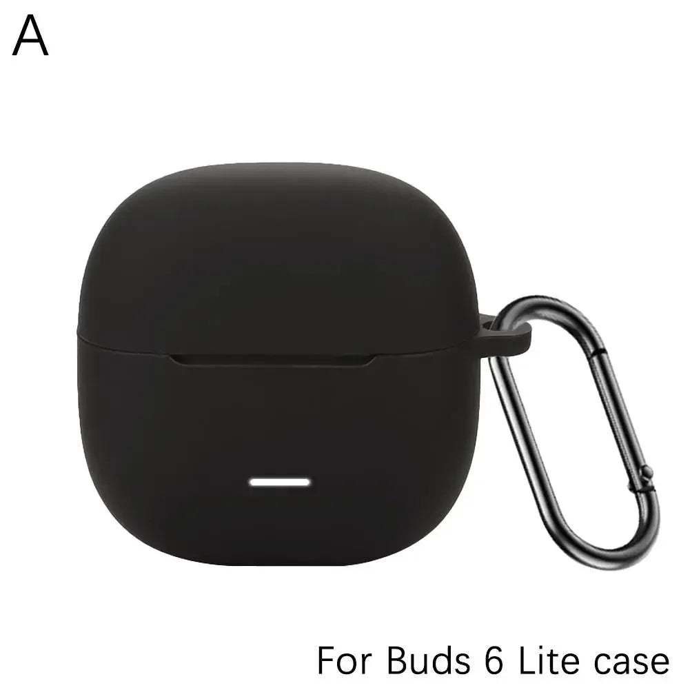 Redmi Buds 6 Lite Silicone Case Cover with Keyring