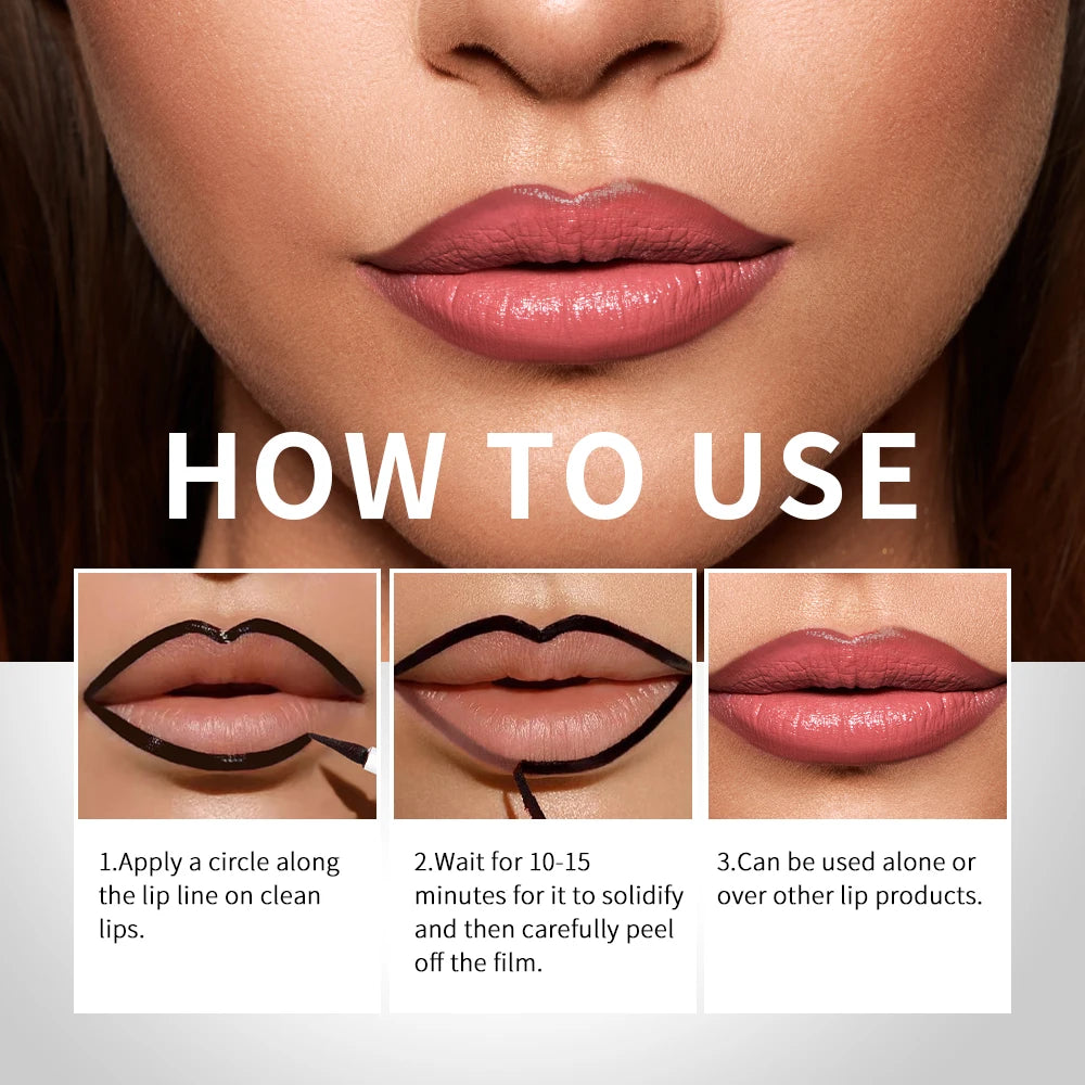Peel Off Matte Lip Liner Stain | Waterproof Long-Lasting