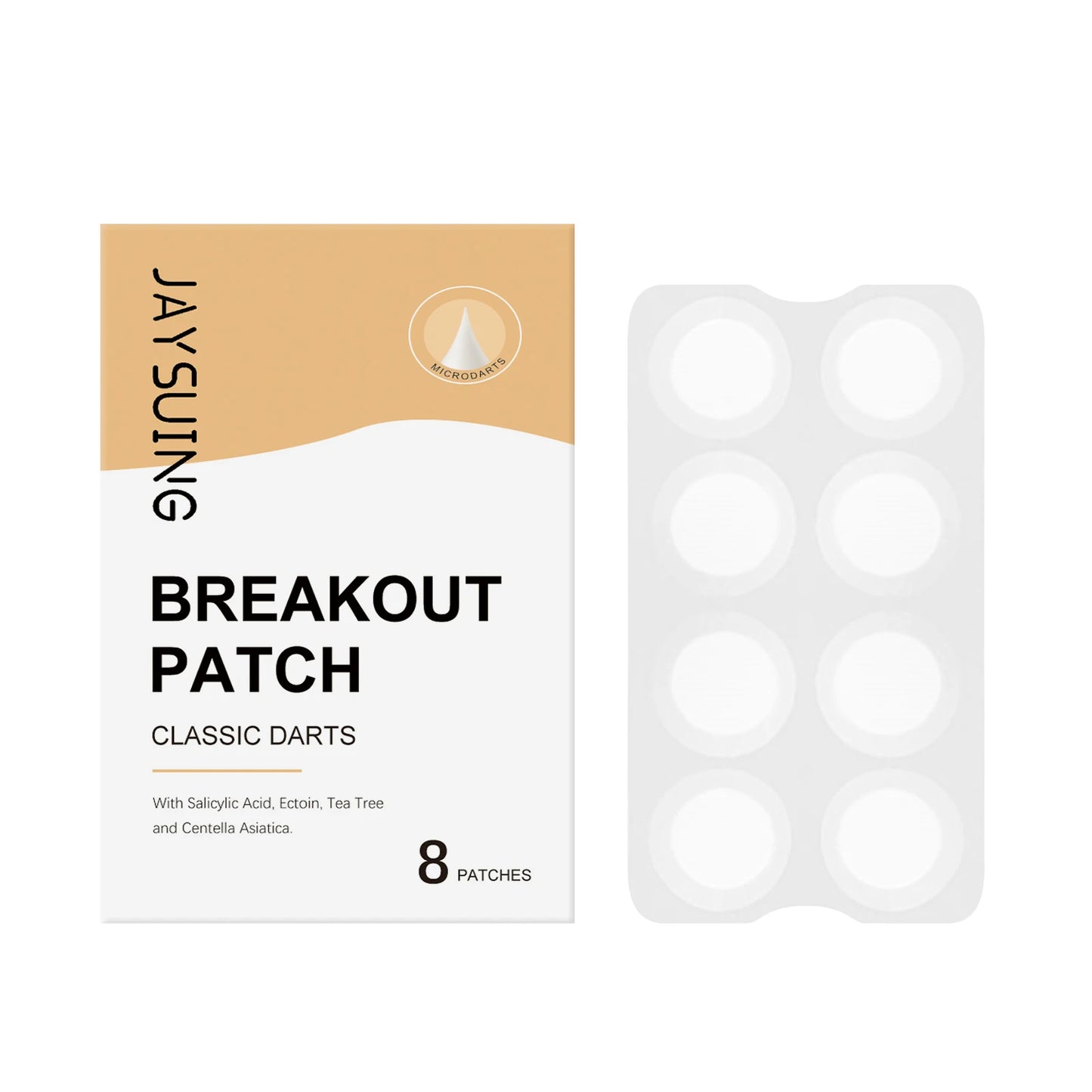 Jaysuing Micro Dart Acne Patches | Salicylic & Ectoin, 8 Pack