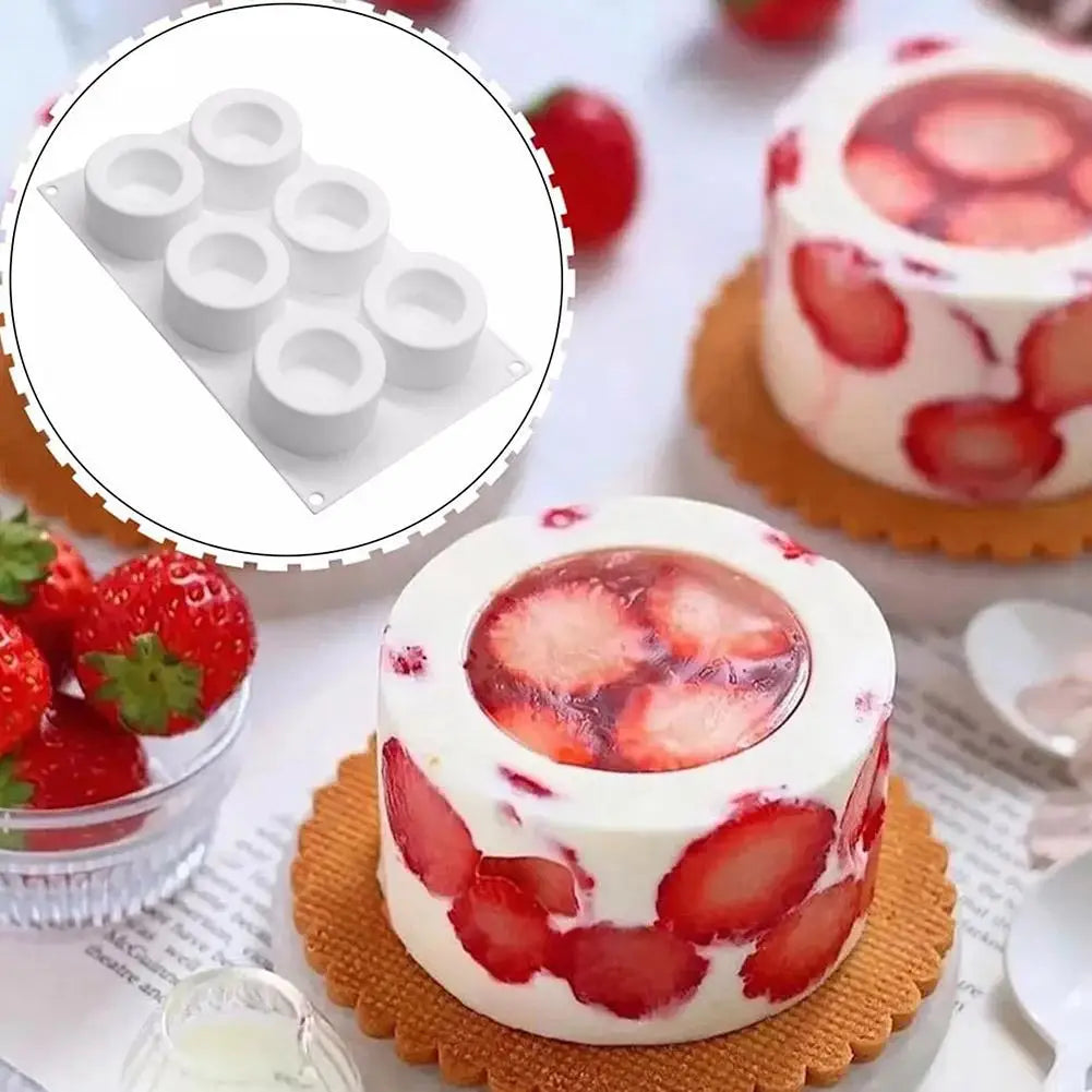 6-Hole Silicone Cake Mold for Delicious Cupcakes Peaceful Pleasures Health and Wellness