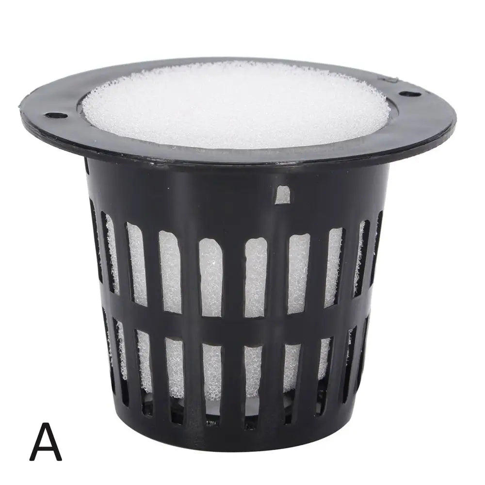 10-Pack Hydroponic Net Cups with Foam | Mesh Basket Pots