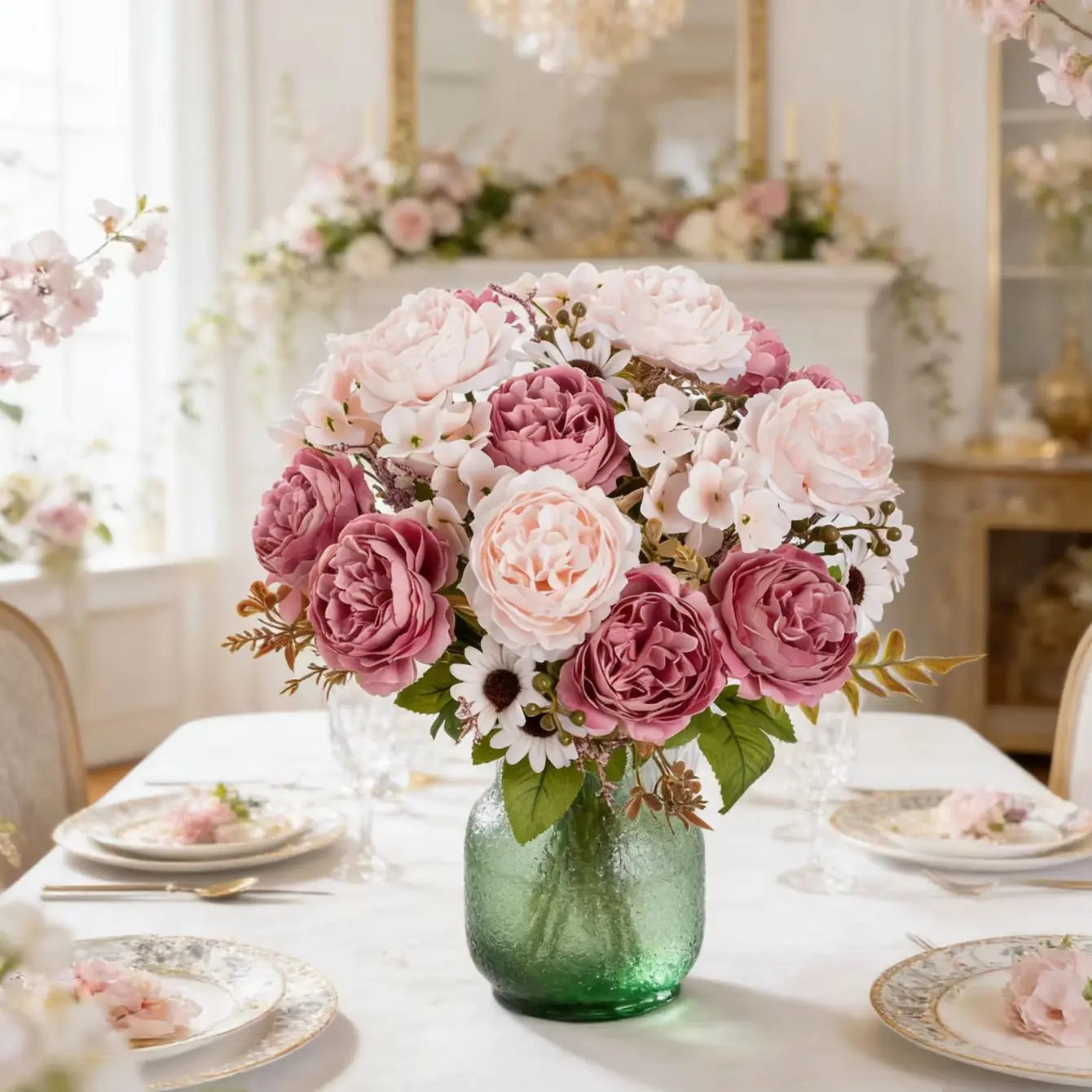Silk Persian Peony Artificial Flowers – Wedding & Home Décor