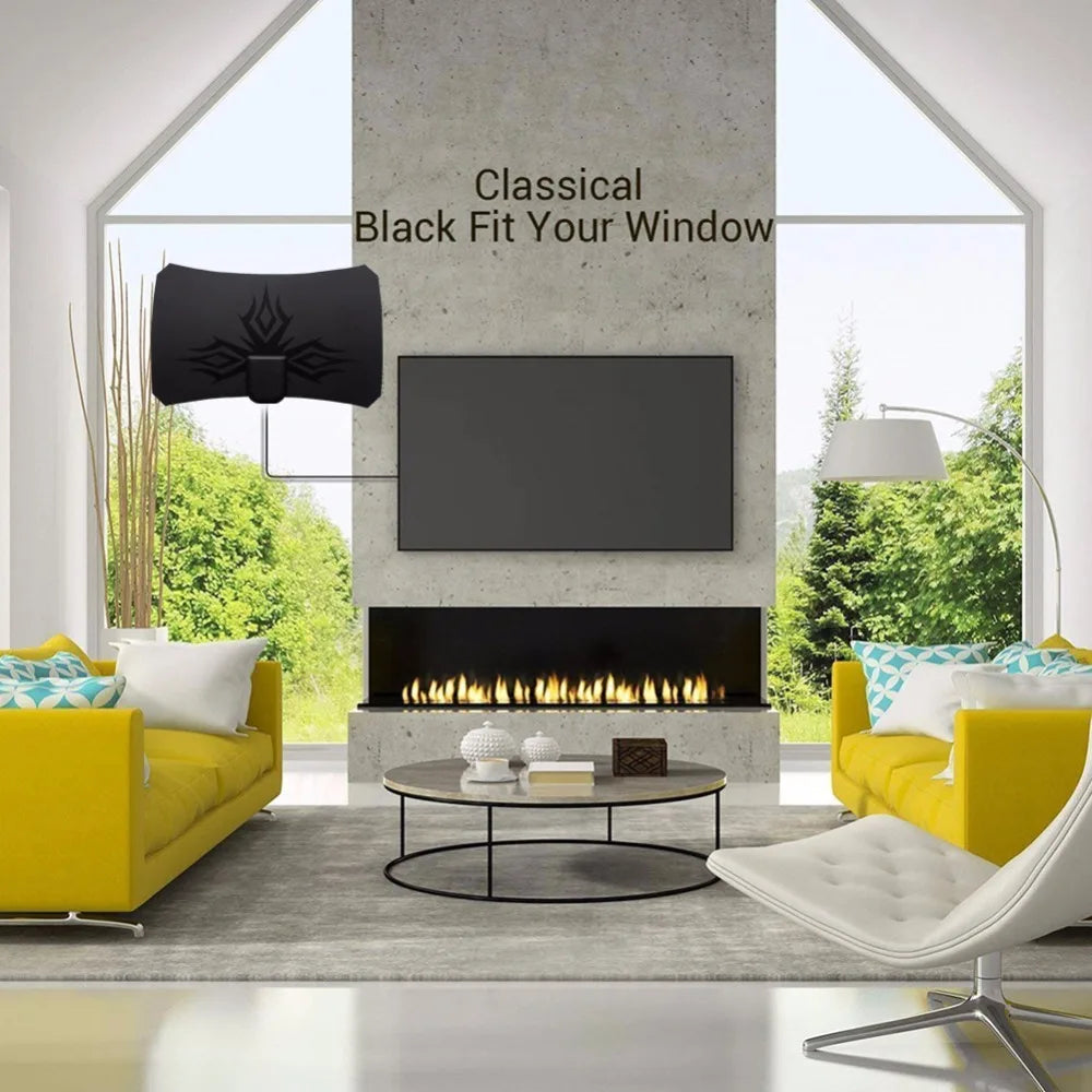 4K 1080P HDTV Indoor Antenna – ATSC DVB-T2 Flame Design 35dBi