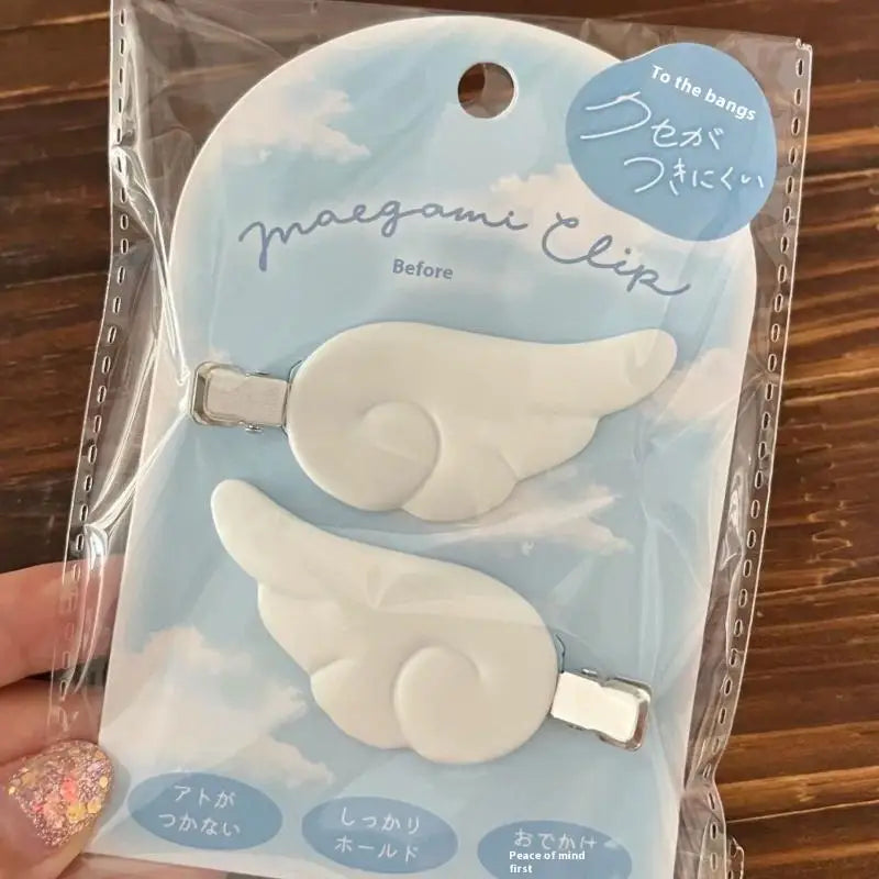 Kawaii Angel Wing Hair Clips – Y2K Japanese Barrettes (1 Pair)