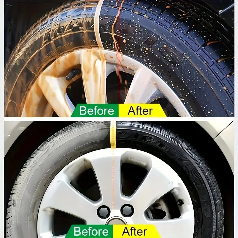 Black Tire Wax Polish 150ml – Rubber & Vinyl Restorer + Sponge