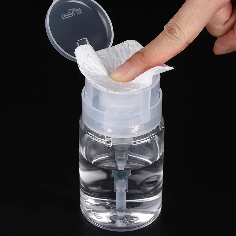 MDUG 100ml Refillable Press Pump Bottle | Nail Polish Remover