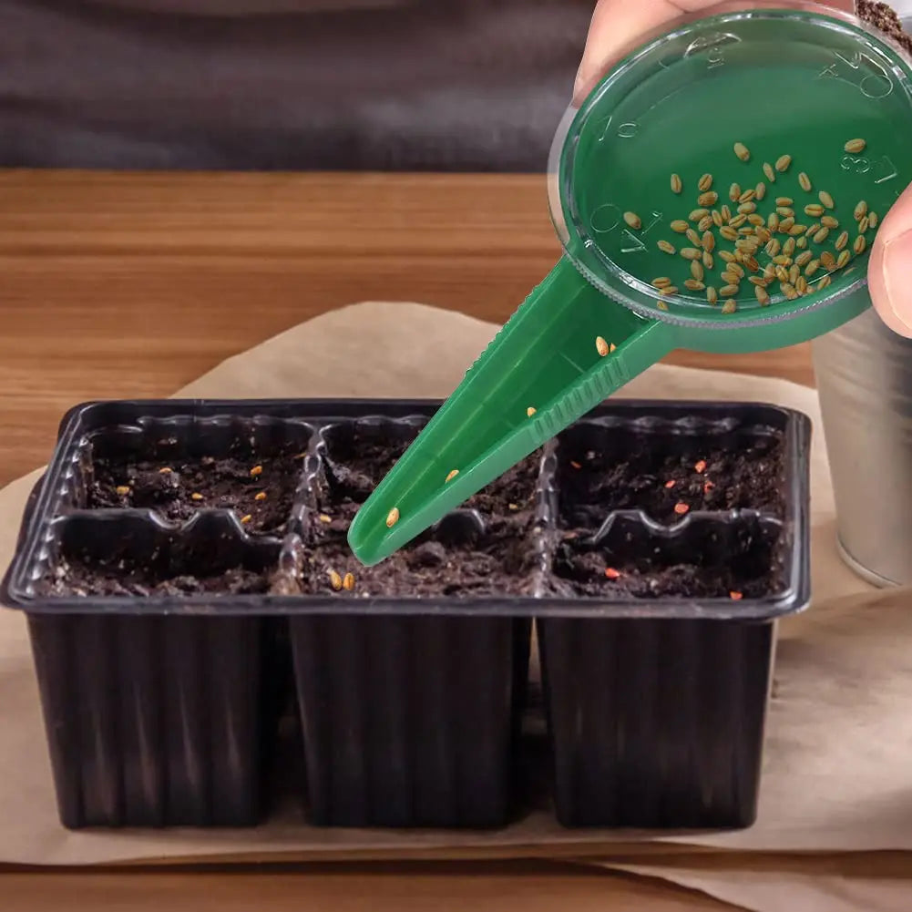 Plant Seed Sower Plant Seeder Garden Multifunction Seeding Dispenser Tools Adapting to Various Sizes of Seeds Peaceful Pleasures Health and Wellness