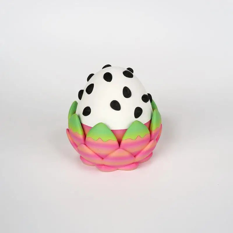 3D Printed Dragon Fruit Dragon & Egg Desktop Ornament