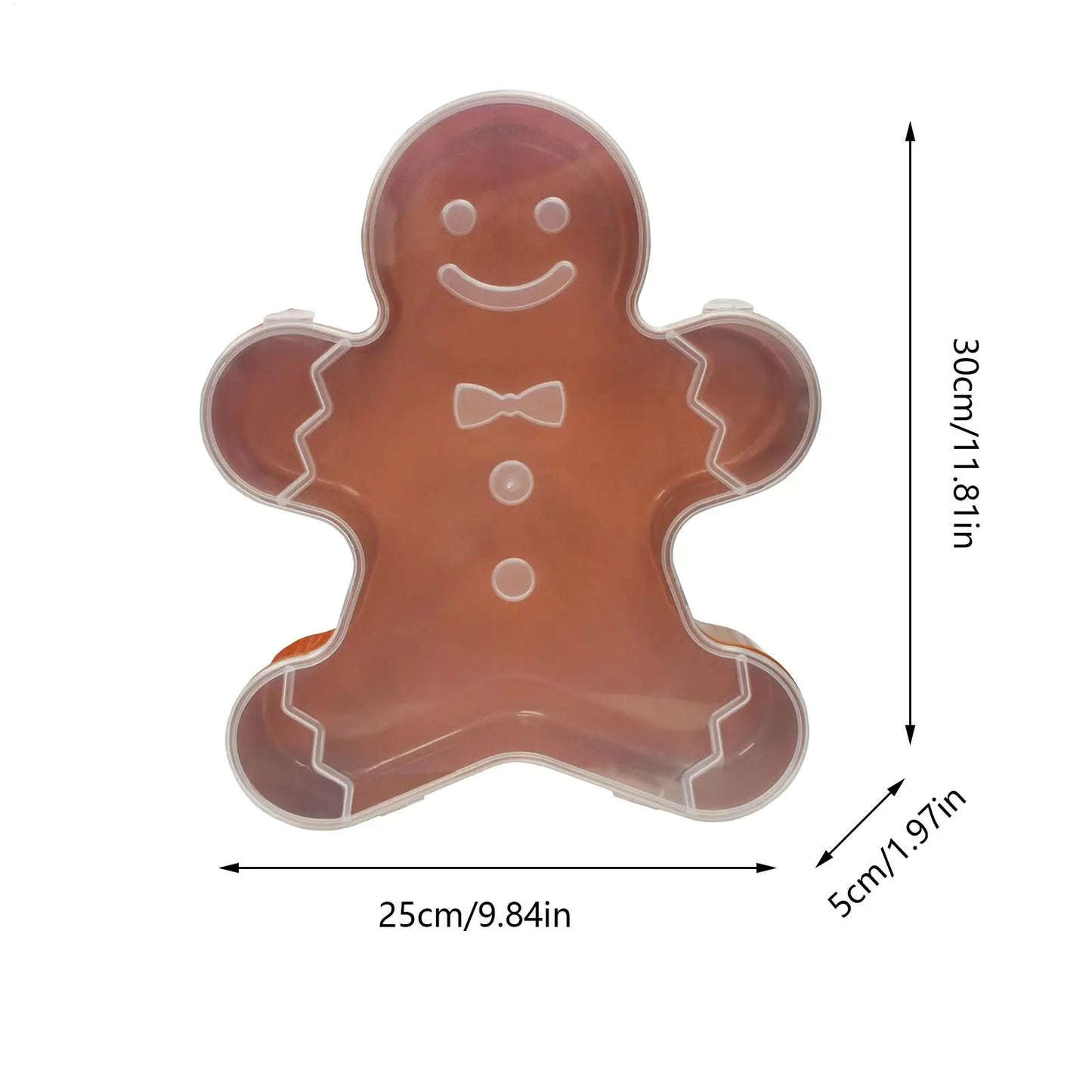 Christmas Snack Serving Tray with Lid | Holiday Party Box