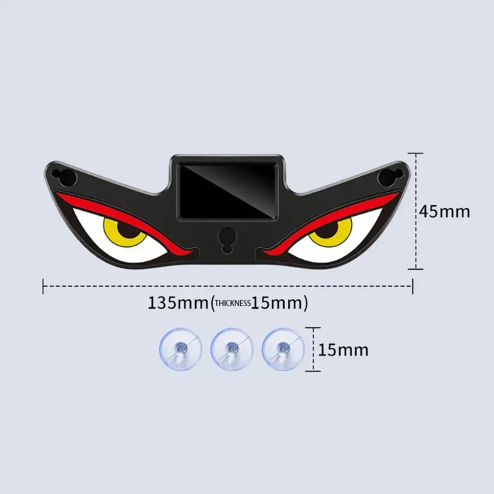 Cool Demon's Eye Car LED Light Solar Powered Blinking Moving Eyes Car Decoration Lamp Rear Windshield Atmosphere Light Peaceful Pleasures Health and Wellness