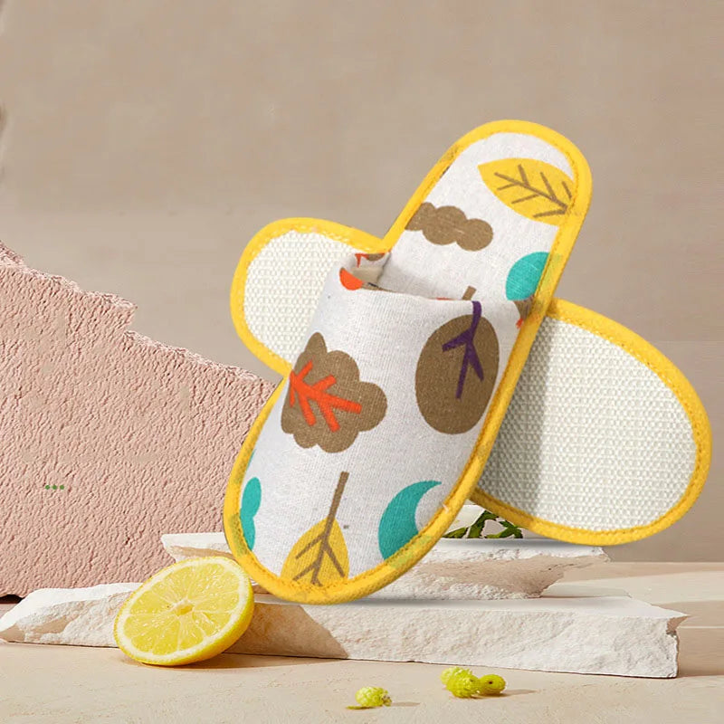 Kids Cartoon Animal Disposable Slippers | Owl Cat Hotel Travel