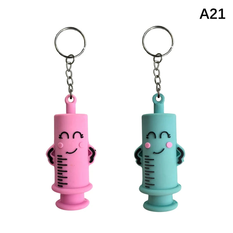 Paw Print Ampoule Bottle Opener Keychain for Nurses & Doctors Medical Keychain Tool Peaceful Pleasures Health and Wellness A21