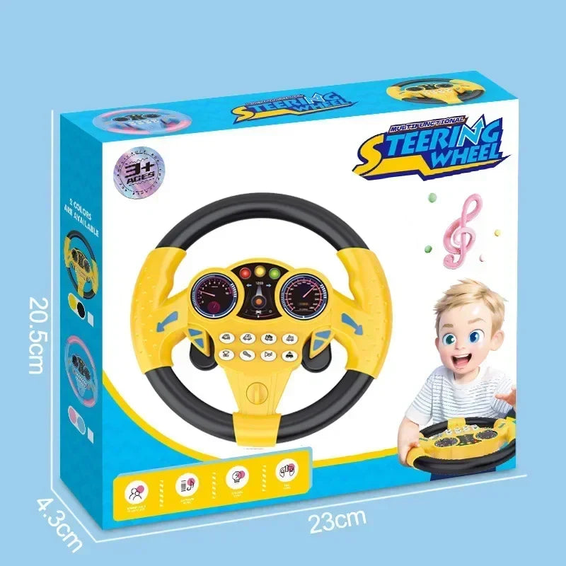 Kids Simulation Steering Wheel Toy – Lights & Sounds for Babies