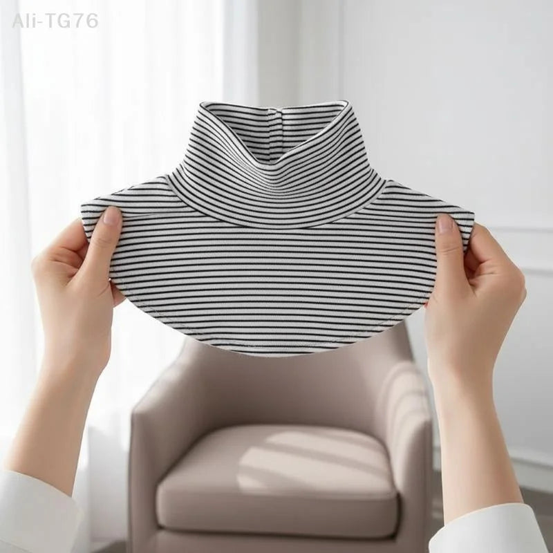 Detachable Turtleneck Collar Insert | Stretch Knit Layering Piece