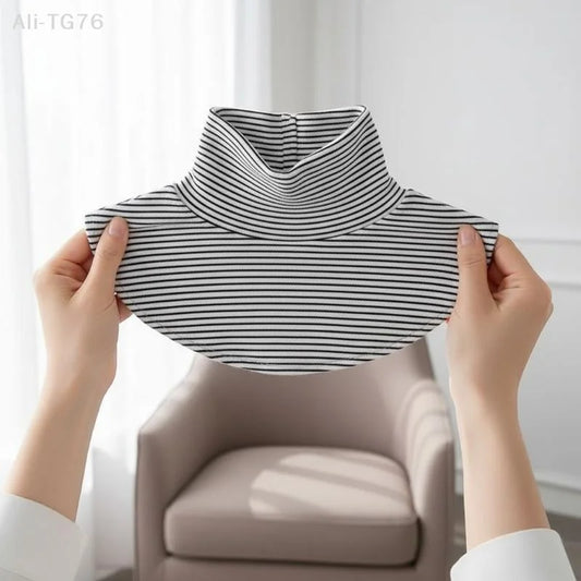 Detachable Turtleneck Collar Insert | Stretch Knit Layering Piece Collar Insert Peaceful Pleasures Health and Wellness
