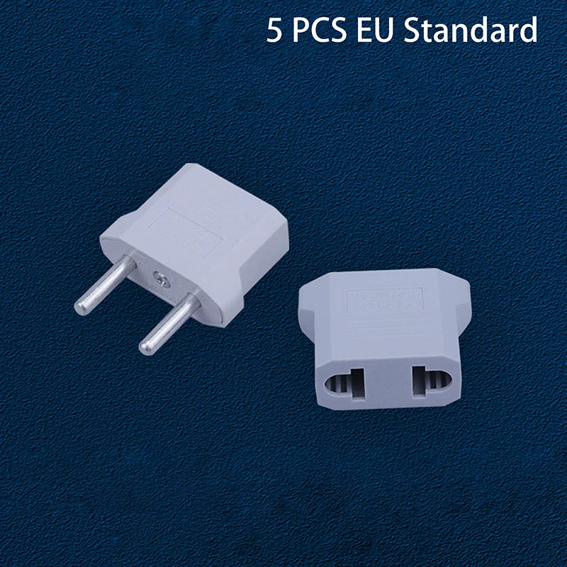 New 5/10Pcs Us To Eu Conversion Plug Eu To Us Us To Au Flat Plug To Dual Use Peaceful Pleasures Health and Wellness 0 A2 5pcs