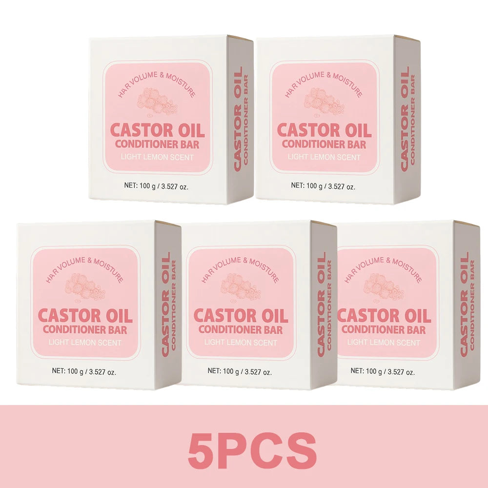 Castor Oil Conditioner Bar – Anti-Frizz & Moisturizing | 100g