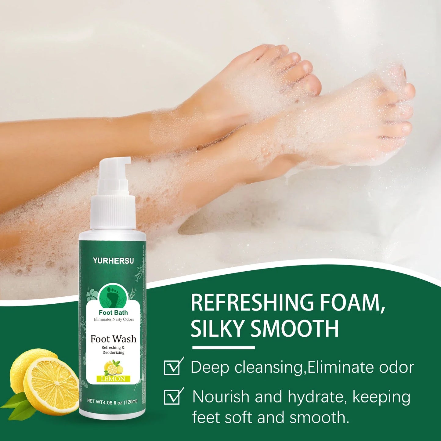 YURHERSU Foot Care Shower Gel – Moisturizing & Smoothing