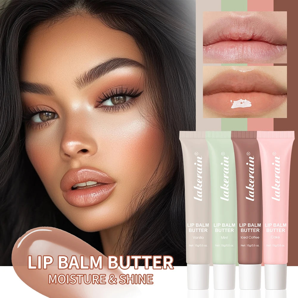 Lip Balm Moisturizing Mirror Lip Gloss Lip Vanilla Pink Sugar Coffee Cake Smell Lipstick Transparent Oil Makeup Lips Care Peaceful Pleasures Health and Wellness