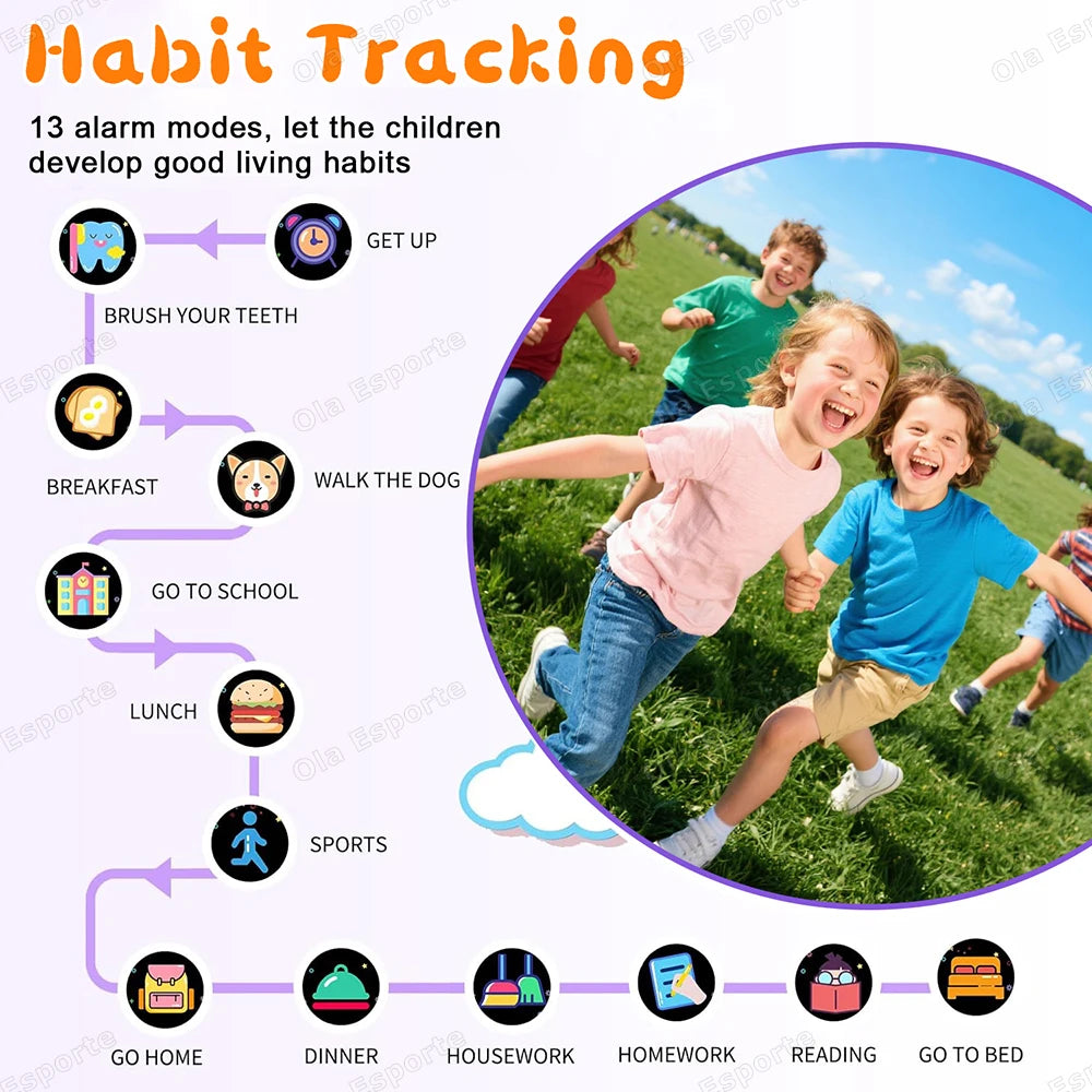 HT30 Kids Smartwatch – 1.83" HD, Camera & 22 Games