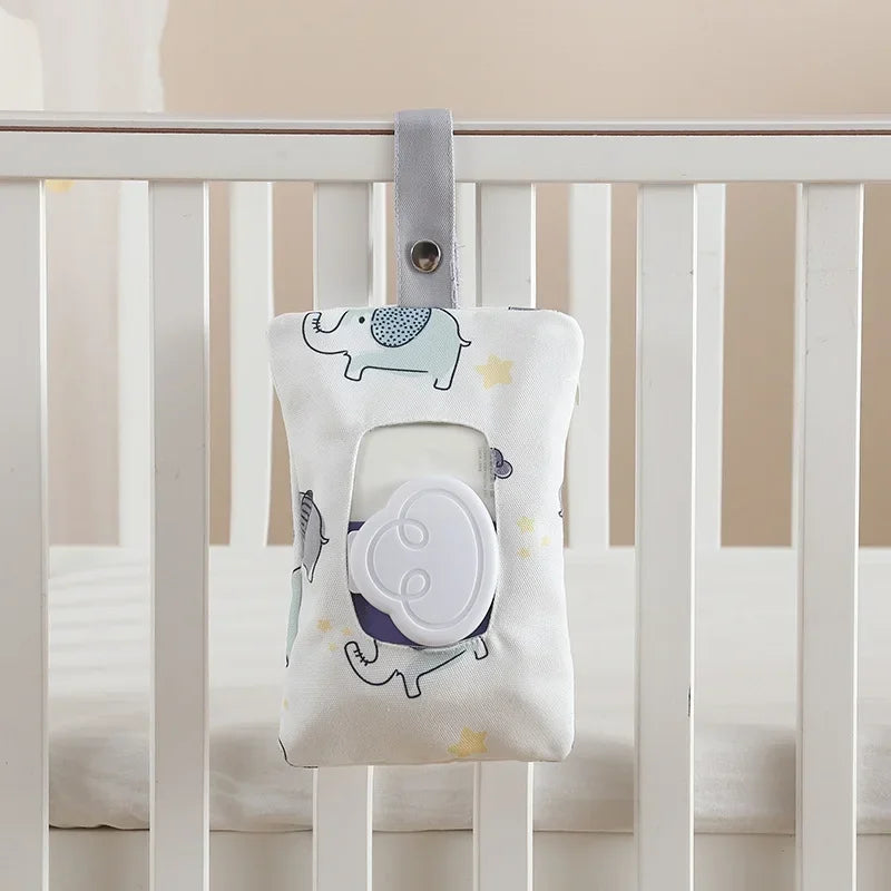 Cotton Baby Wet Wipes Holder Case | Reusable Travel Pouch