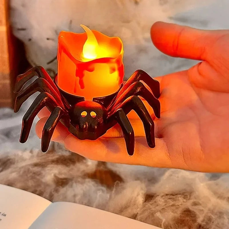 Spider LED Candle Light | Halloween Horror Party Decoration